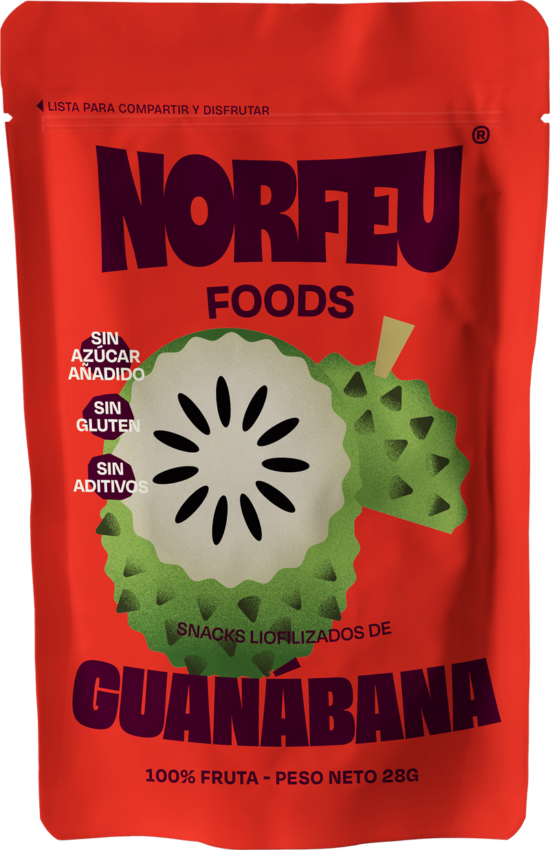 Doypack de guanábana liofilizado Norfeu Foods