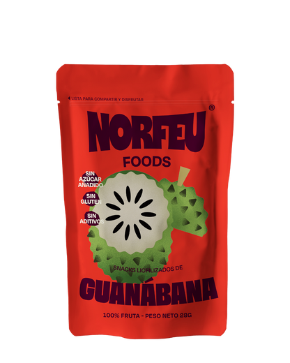 Snack individual de guanábana liofilizada Norfeu Foods