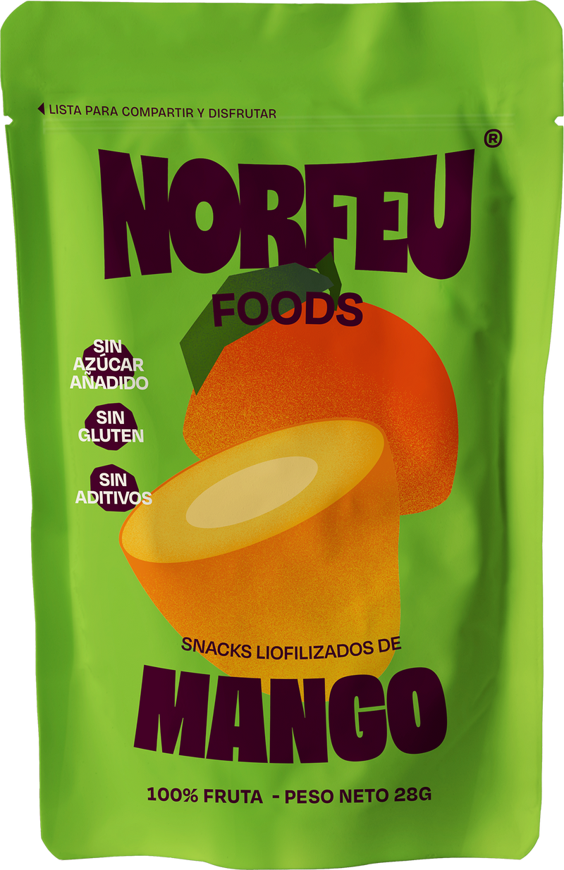 Doypack de mango liofilizado Norfeu Foods