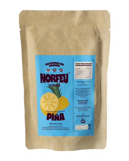 Snack familiar de piña liofilizada Norfeu Foods